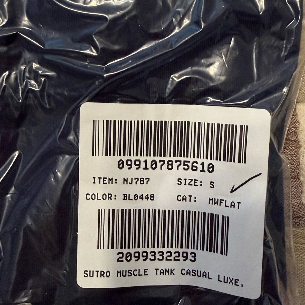 Madewell Sutro Side Cinch Muscle Tank Tee Shirt NWT S Midnight Navy - Picture 11 of 11